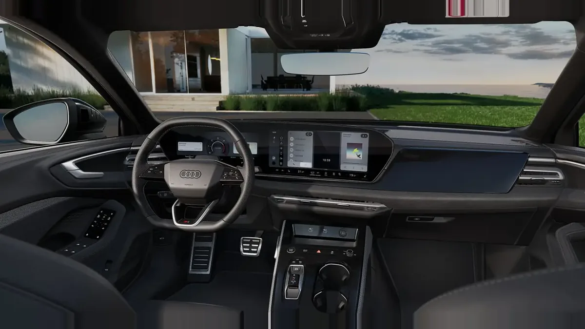 Audi A5 TDI 150kW (204CV) Black Line de renting para Burgos — Delantera