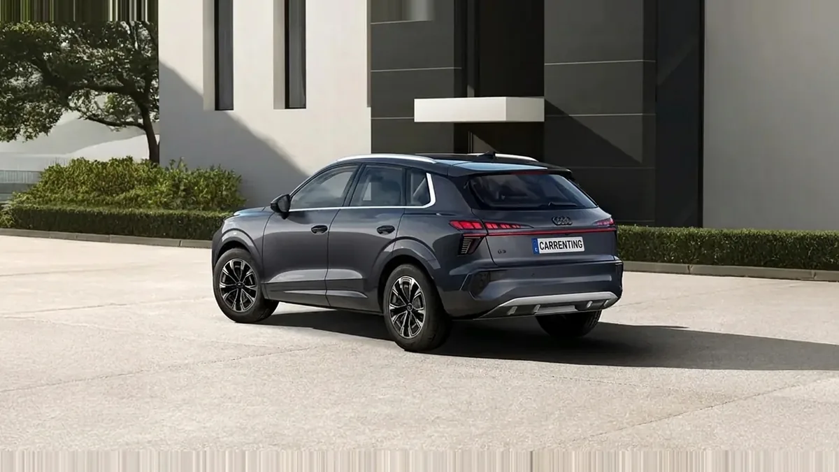 Audi Q3 Advanced TFSI 110kW S Tronic de renting para Burgos — Delantera