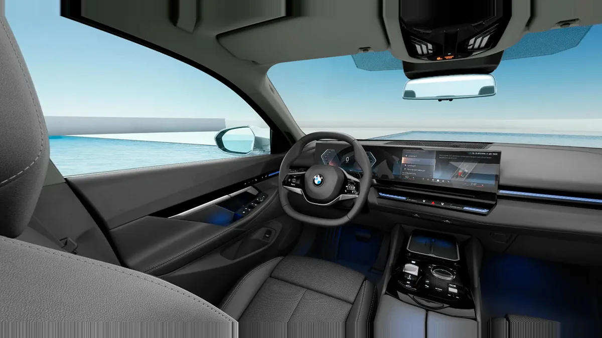 BMW Serie 5 520d de renting para Burgos — Delantera