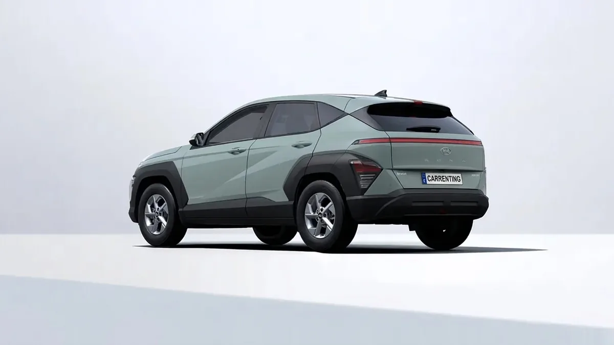 Hyundai Kona HEV 1.6 GDI Maxx DT 138CV de renting para Burgos — Trasera