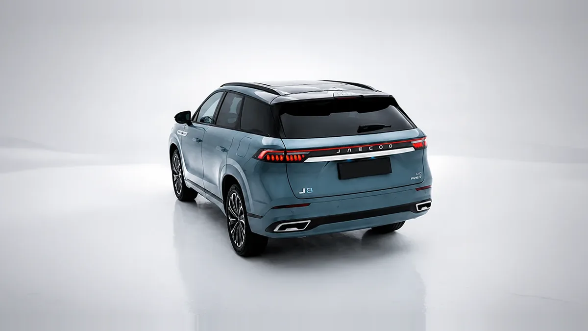 Jaecoo 8 PHEV Exclusive 1.5 TGDI 3DHT AWD 7p. de renting para Burgos — Lateral