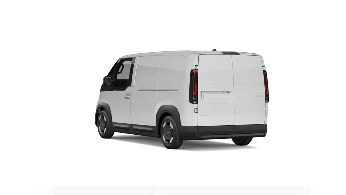 Kia PV5 Cargo L2H1 Long Range Plus de renting para Burgos — Trasera