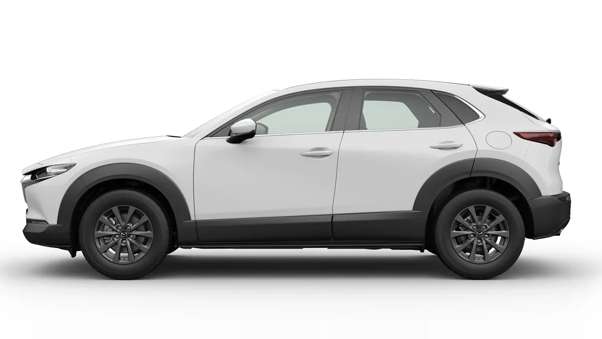 Mazda CX 30 2.5L e-SkyAct G MHEV 103kW Prime-Line de renting para Burgos — Lateral