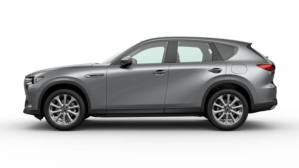 Mazda CX-60 e-Skyactiv PHEV AWD Exclusive-Line de renting para Burgos — Lateral