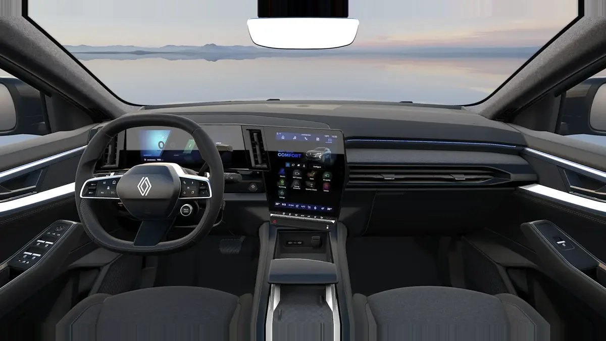 Renault ESPACE TECHNO E-TECH FULL HYBRID 200CV GA de renting para Burgos — Delantera